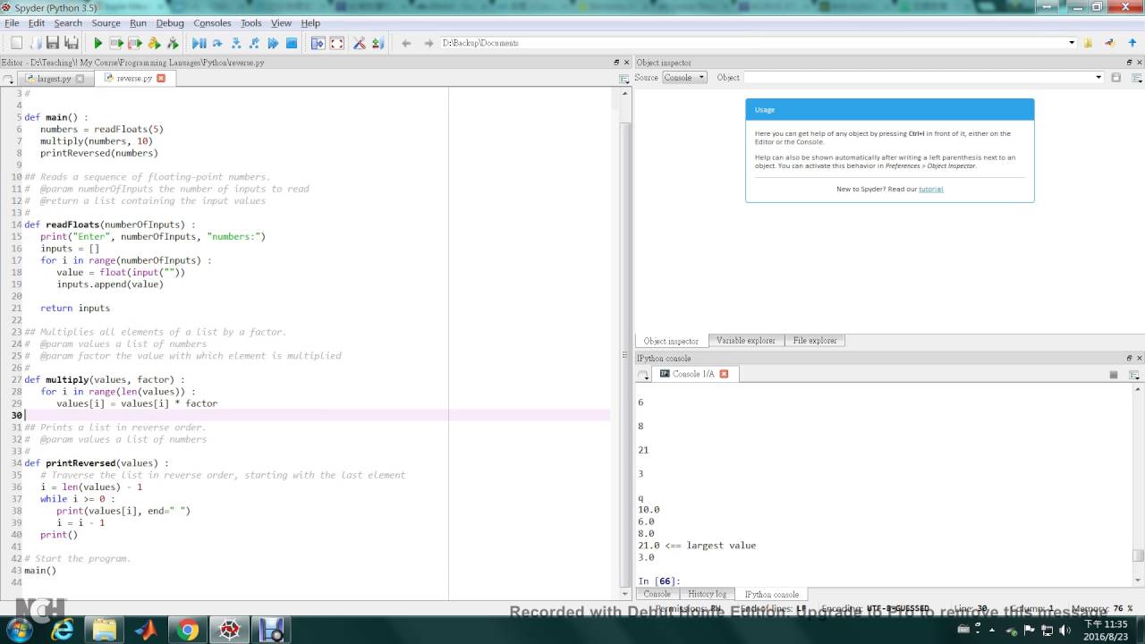 Python Basics - list example - YouTube