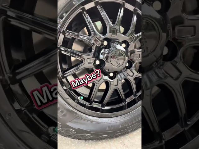 Black CNC-milled wheel in for a full blackout on This one had heavy curb rash and a bend #wheels