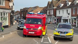 *RARE* Incident Command Unit, Surrey Fire Service Responding + Fire Officer Car