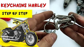 How to keychains harley | harley car model keychain | tig welding rod art.