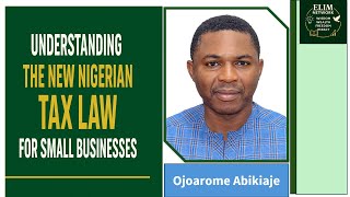 Understanding the New Nigerian Tax Law for Small Businesses