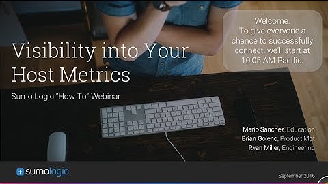 Sumo Logic: Visibility into Your Host Metrics