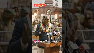 Jantar Mantar पर Lathi Charge! CJP का Modi Ji पर हमला! 🛑🦎 #Shorts