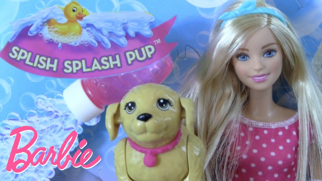 barbie splish splash pup playset