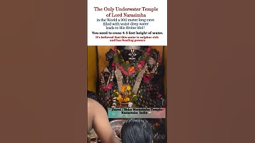Underwater Temple of Lord Narasimha #lordnarsimha #narsimha #hindutemple #ancient #shorts #sanatan