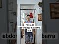 Treino de abdominais na barra fixa #treinoemcasa #abdominais #barrafixa #treino