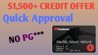 Business Gas Card***High Limits ***NO PG*** Quick Approval