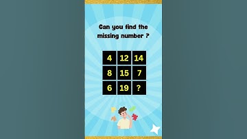 Find the missing number ❗️#shorts #ytshorts #puzzle #maths