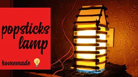 Popsticks Lampshade/Icecream Sticks Lamp/Night Lampshade