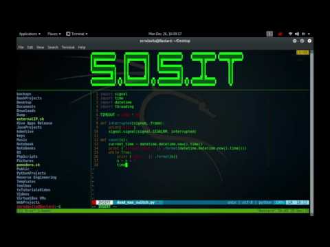 DeadManSwitch scrypt in Python