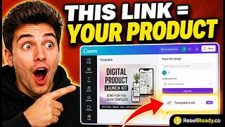 How to Create Your OWN Canva Template Link After Buying Digital Products | ResellReady.co Tutorial