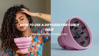How to Use a Diffuser For Curly Hair to get Voluminous Curls#diffusers #curlyhair #hairstyletutorial
