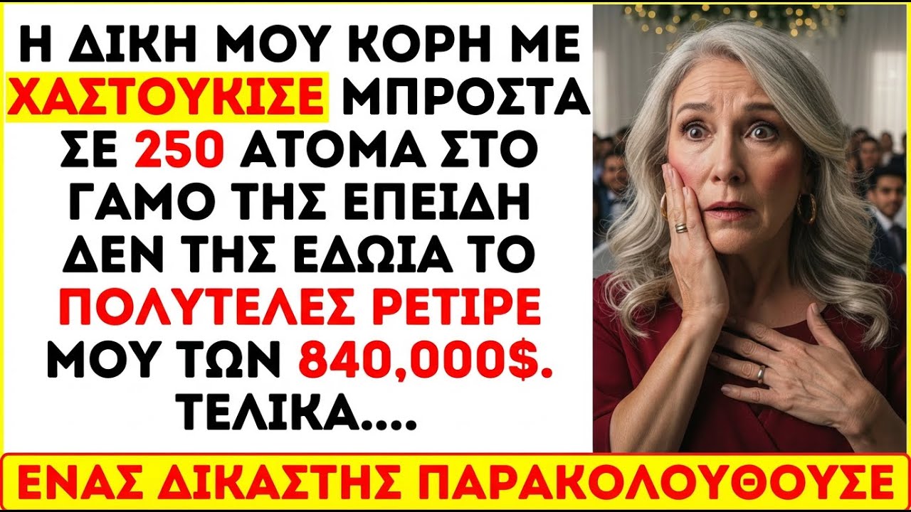 Η κόρη μου με χαστούκισε μπροστά σε 250 άτομα στον γάμο της επειδή δεν ήθελα…