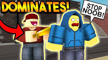 DEFAULT SKIN NOOB DOMINATES SERVERS ON ARSENAL! (ROBLOX)