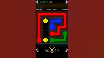 Flow Free (Classic Pack 5x5) level 18 Game Play