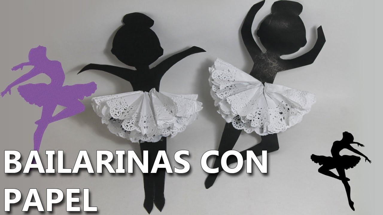pix Silueta De Bailarina Facil linda idea para reciclar papel bailarinas con papel reciclado