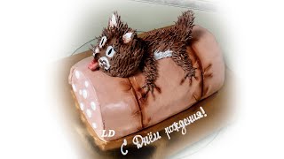 КОТ УКРАЛ КОЛБАСУ. Торт "Кот на колбасе".