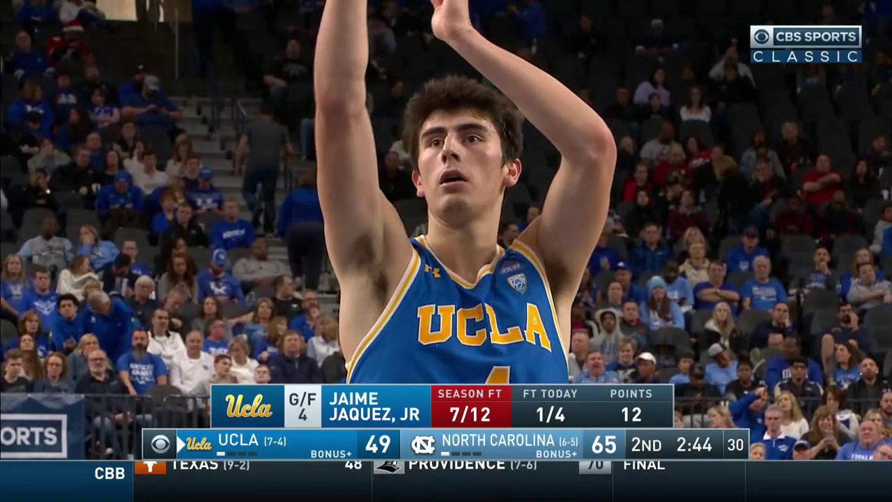 Jaime Jaquez Jr. vs North Carolina. 14pts, 10reb. 2019.12 ...