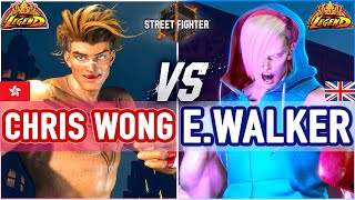 SF6 🔥 Chris Wong (Luke) vs Ending Walker (Ed) 🔥 SF6 High Level Gameplay