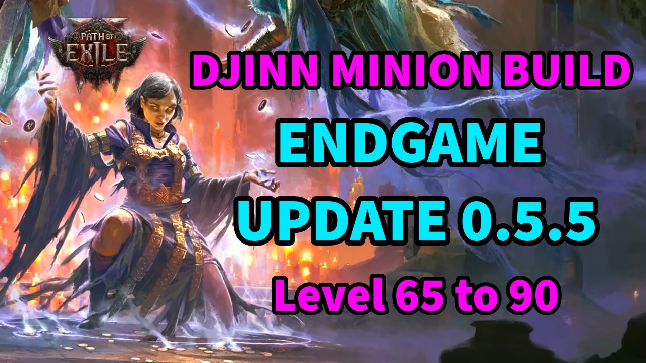 POE 2 Djinn Minion ENDGAME BUILD UPDATE Patch 0.5.5 Disciple of Varashta Kelari Djinn + Mist Raven