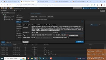 ทดสอบการ  Join Cluster / การ Replication / การ Migrate Container บน Proxmox ผ่านทาง Tailscale