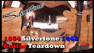 1964 Silvertone 1448 Guitar Made By Danelectro Teardown Inspection