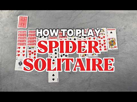🕷️ How to Play Spider Solitaire (2 Suits) – Rules, Setup & Winning Strategy