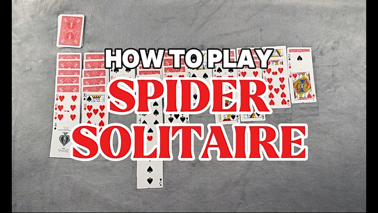 🕷️ How to Play Spider Solitaire (2 Suits) – Rules, Setup & Winning Strategy