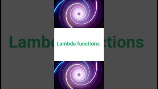what are Lambda Functions in Python #python #shorts