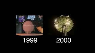Times Square Ball Drop New Year 1999 And 2000 Comparison