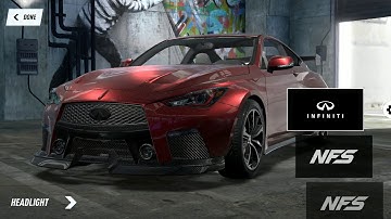 Infiniti Q60 Red Sport customization-NFS Heat Studio