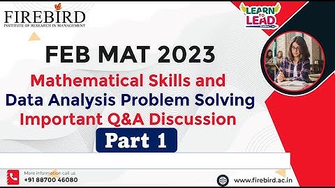 TANCET & MAT 2023 | Mathematical Skills | Important Questions | Problem Solving - Part 1 #tancet2023
