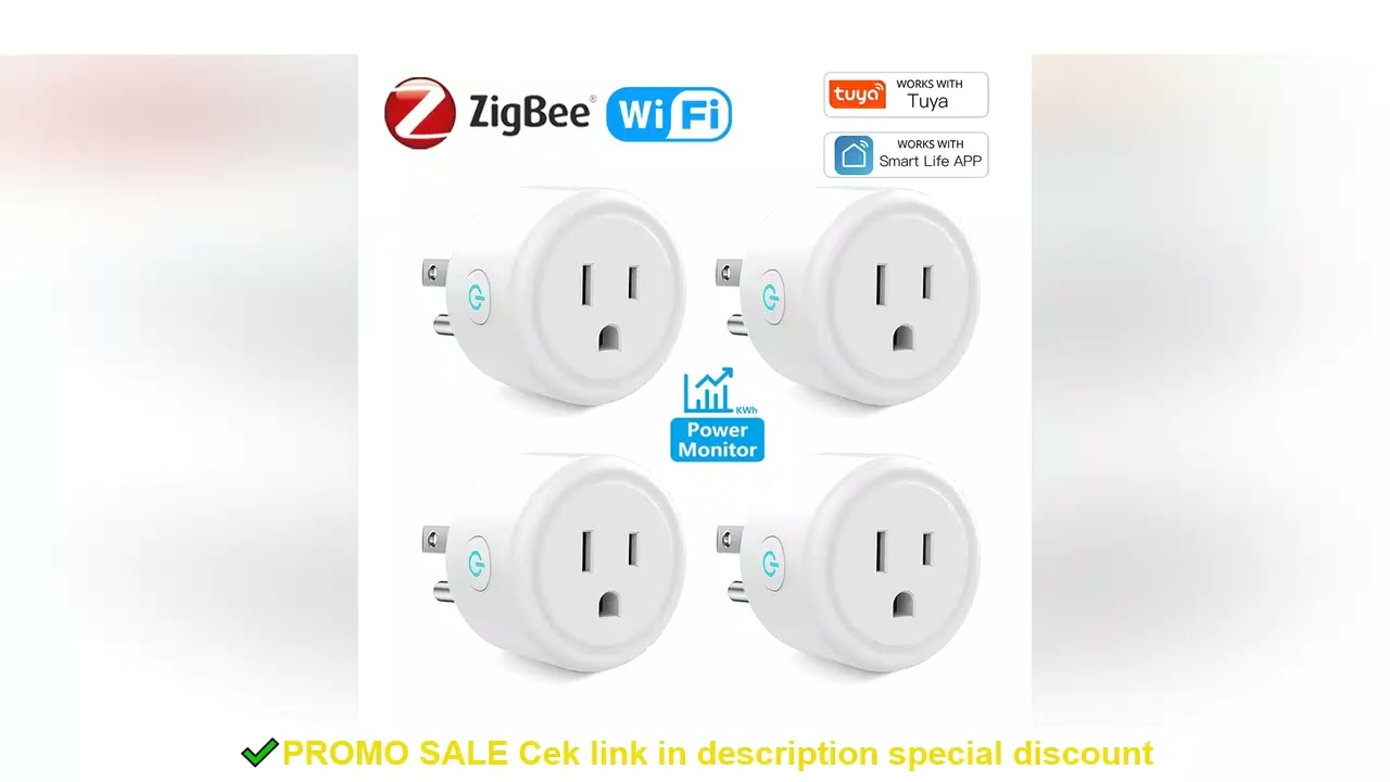 Tuya 16A Smart Plug Zigbee WiFi Socket US Canada Mexico Peru Japan Power Monitoring Timing Function