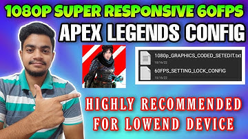Apex Legends Mobile Lag Fix Lowend Android Device | Apex Legends Config | Unlock Max FPS Apex