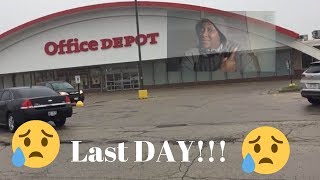 My Office Depot❗❗ Last Day Vlog😮