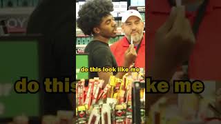 Trying To Buy Beer With Obviously Fake ID 😭 #funny #prank #comedy #shorts