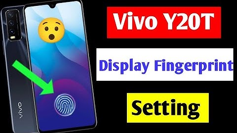 Vivo y20t in display fingerprint setting | vivo y20t me in display fingerprint kaise lagaen | vivo