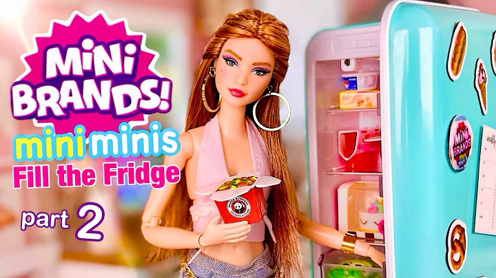 Mini Brands Mini Minis Fill The Fridge! (Part 2) Are They Barbie Doll Size? ZURU