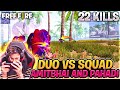 Duo vs Squad 20 Kill Amitbhai and Pahadi Overpower Gameplay - Garena Free Fire