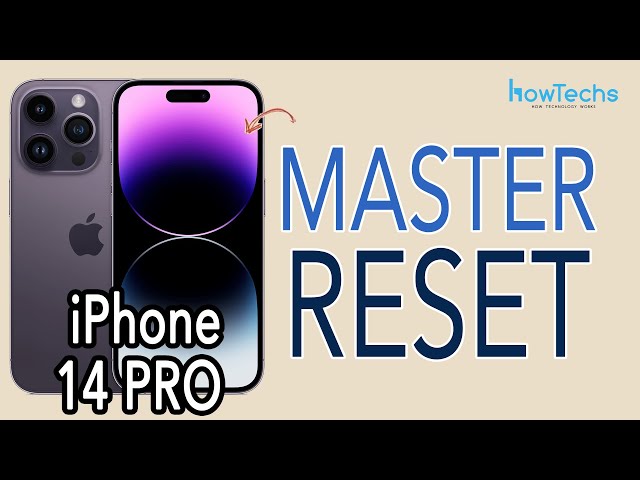 iPhone 14 Pro - How to do a Master Reset | Howtechs #iphone14pro #masterreset class=