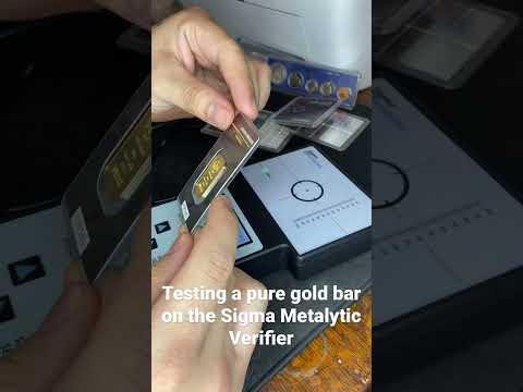 Testing Pure 24k Gold Bar. Argor-Heraeus Bullion In Assay. #coincollecting #bullion #gold #silver