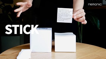 Print and stick! sticky note printer nemonic