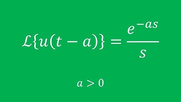 The Laplace Transform of the Unit Step Function (Proof)