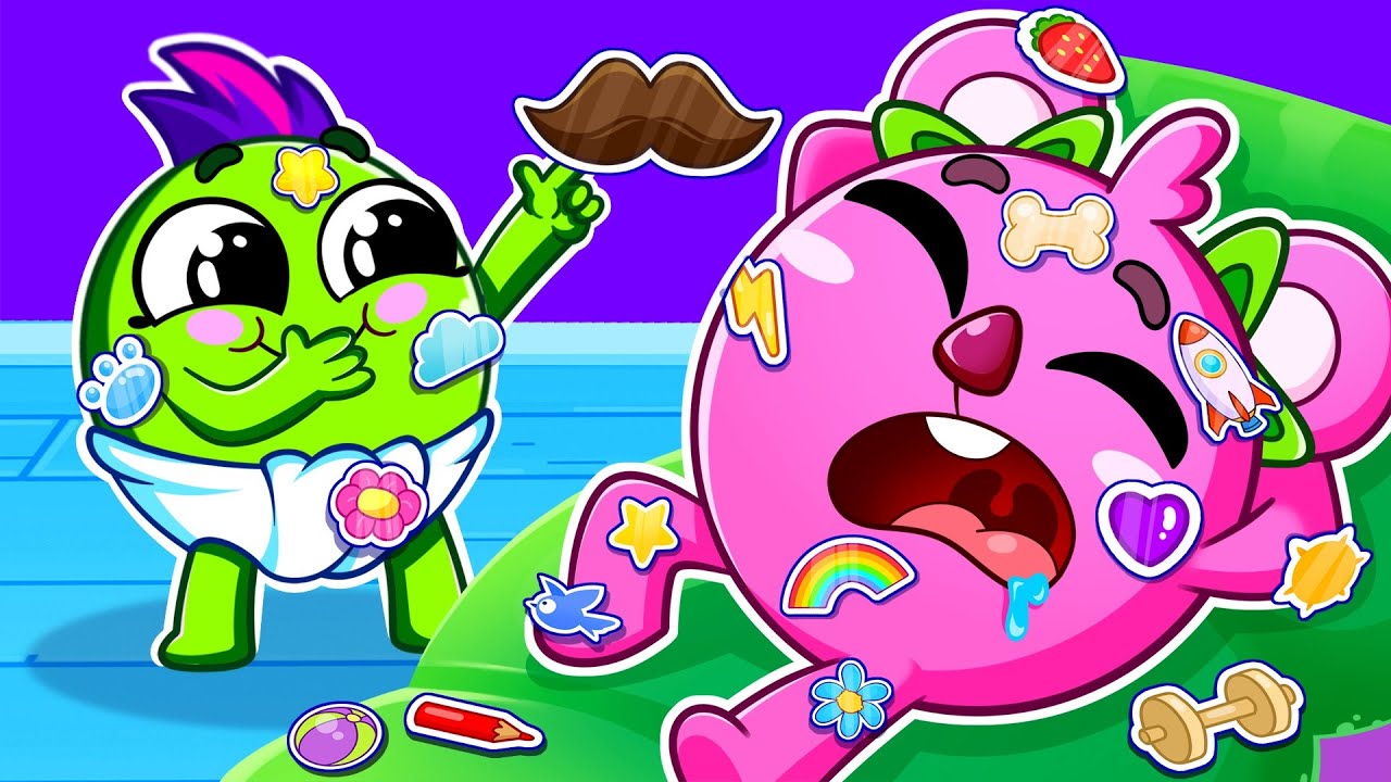 Stickers Song π΅ Stickers Everywhere | Funny Kids Songs And Nursery Rhymes Stickers Song π΅ Stickers Everywhere | Funny Kids Songs And Nursery Rhymes