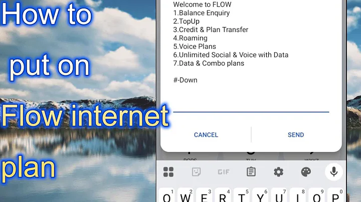 How to activate a flow mobile plan