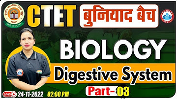 Digestive System | पाचन तंत्र | Biology For CTET | CTET Biology Classes #10 | CTET 2022 बुनियाद बैच