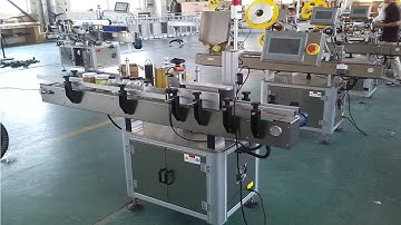bottles turntable feeder round bottle labeling machine automatic máquinas de etiquetado botellas