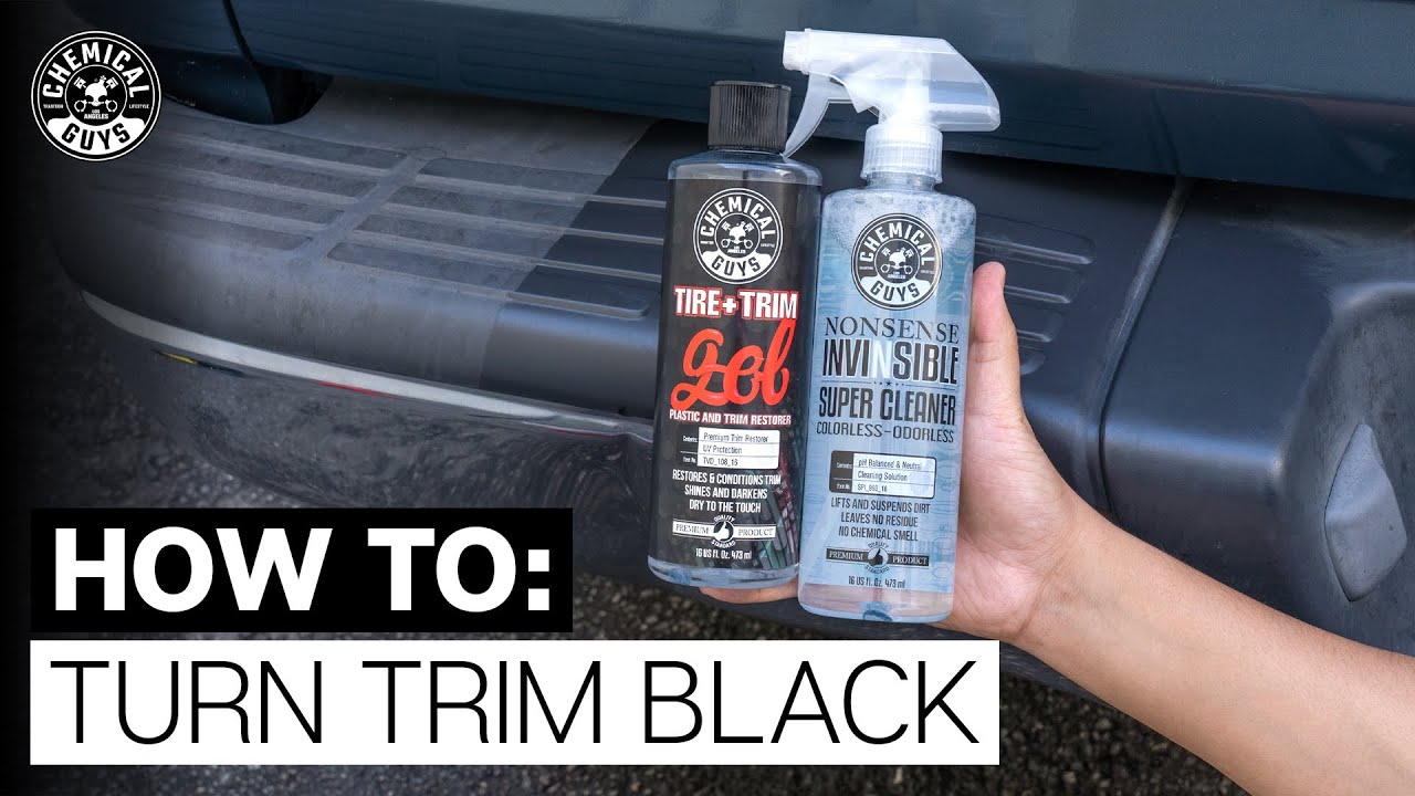 How To Make Faded Trim Black Chemical Guys YouTube
