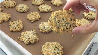 Sesame Oat Cookies 芝麻燕麦饼干