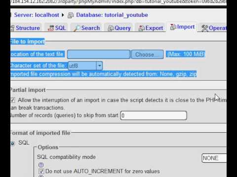 Raid Hosting Tutorials - How to import a database into PHPMyAdmin